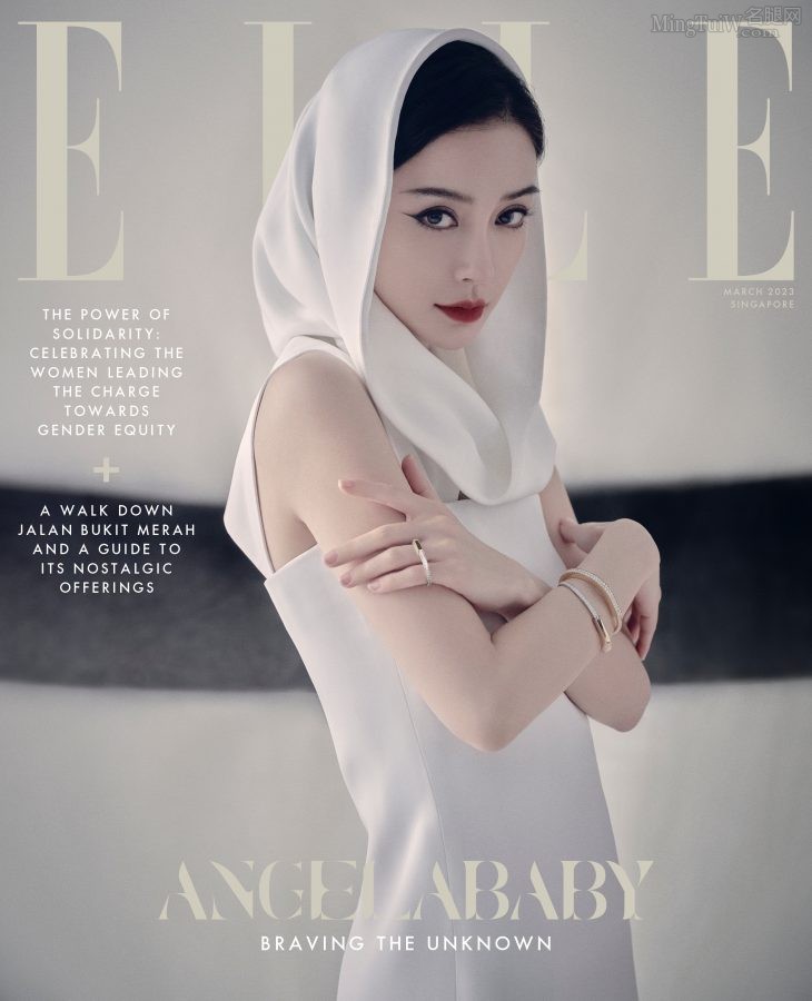 《ELLE》杂志杨颖异域风情写真，高清美脸眼神摄人（第1张/共16张）