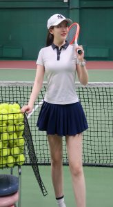 网球美少女朱梓橦白嫩细长的美腿（第4张/共9张）