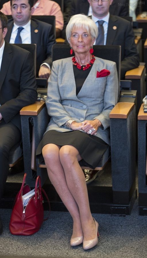Christine Lagarde腿穿肉丝袜出席B20峰会（第7张/共8张）