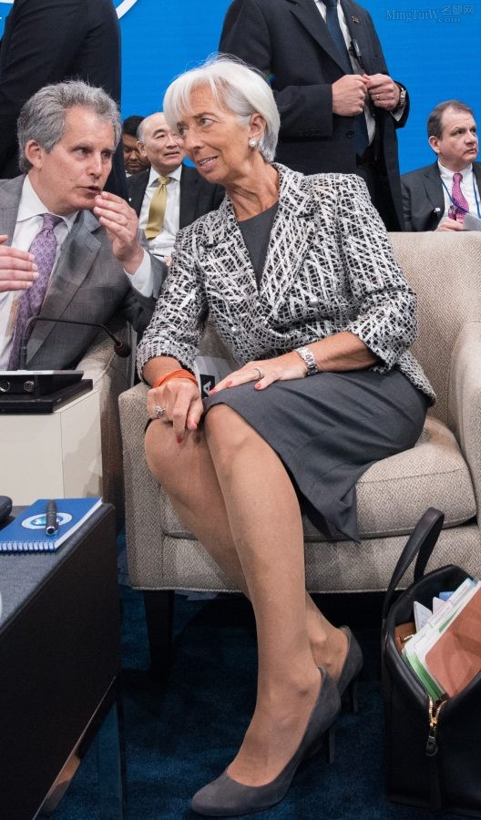 Christine Lagarde在国际货币基金组织会议上的丝袜高跟（第6张/共6张）