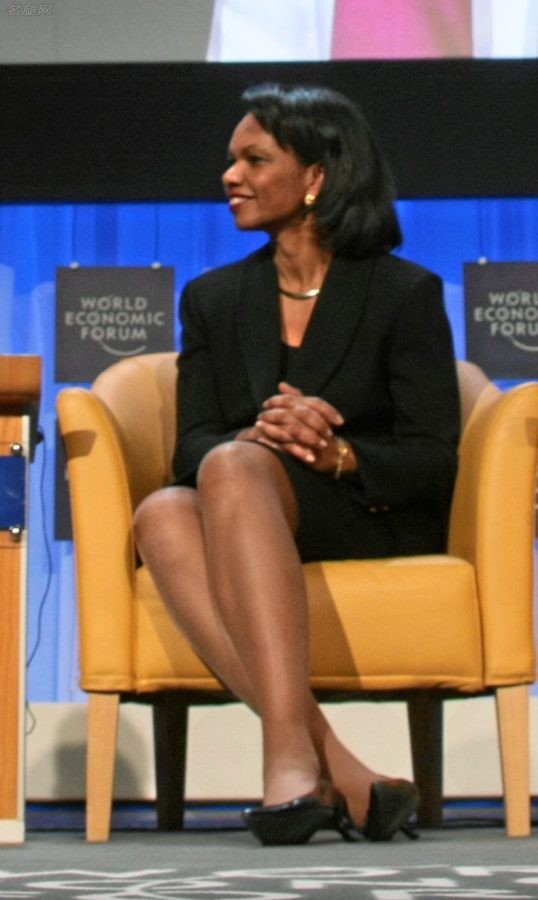 不喜勿喷美国前国务卿赖斯Condoleezza Rice的灰丝袜腿（第4张/共6张）