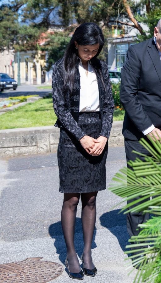 匈牙利美女议员Zsófia Koncz腿穿黑丝参加活动（第2张/共4张）