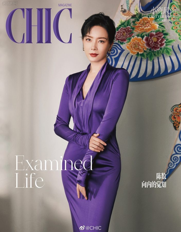 陈数温柔高贵踩细跟恨天高登上CHIC Magazine》四月刊封面（第2张/共5张）