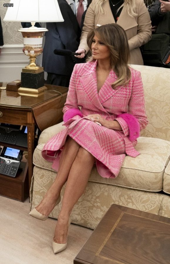 美国第一夫人Melania Trump与哥伦比亚第一夫人María Juliana Ruiz见面（第4张/共8张）