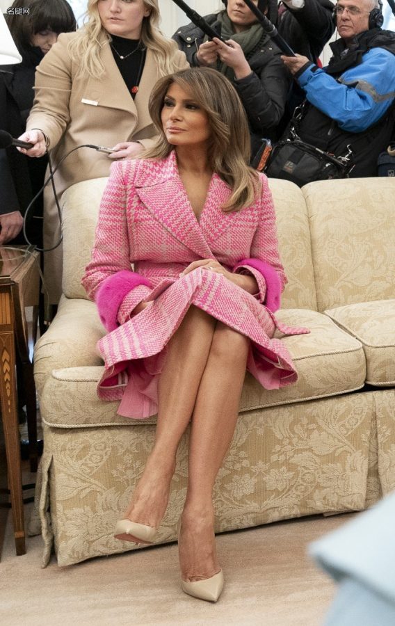 美国第一夫人Melania Trump与哥伦比亚第一夫人María Juliana Ruiz见面（第2张/共8张）